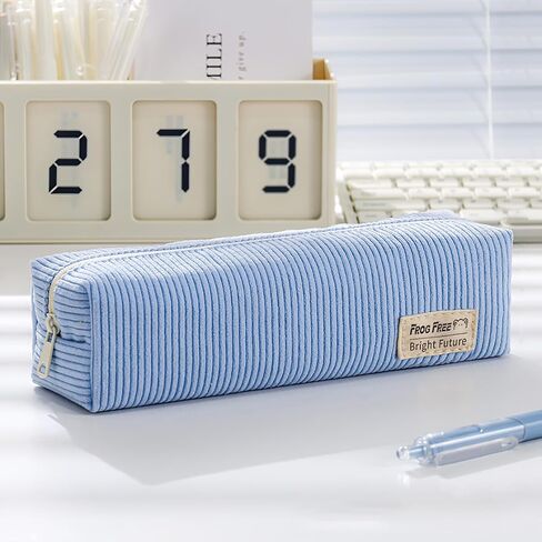 Pencil Case, Portable Pencil Case, Large Capacity, Suitable for School, Office, Multi-purpose Storage(Pink) in Saudi Arabia
