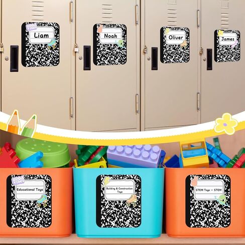 24 PCS اسم العلامات لتكوين خزانة الملاحظات الدفنة الفصول الدراسية ديكور اسم مكتب العلامات 7 × 6 بوصة تكوين لوحات الفصول الابتدائية ، روضة الأطفال ، مستلزمات المعلمين في مرحلة ما قبل المدرسة in Kuwait