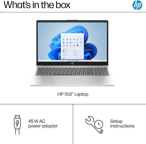 HP 14 "كمبيوتر الكمبيوتر المحمول لطالب الأعمال المنزلي ، Office365 ، ذاكرة الوصول العشوائي 16 جيجا بايت ، تخزين 384 جيجابايت (128 جيجا بايت UFS + 256GB MSD) ، Intel N150 CPU (Beats N4120) ، WiFi 6 ، BT 5.4 ، Windows 11 Pro S ، Silver ، Wendbo ، Wendbo in Kuwait