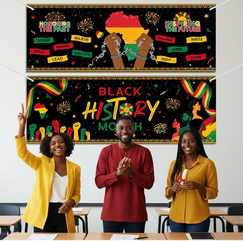 Tiamon 2 PCS Hispanic Heritage Month Banners 47.2 × 16.9 بوصة لاتينو لافتة أمريكا الخلفية الإسبانية الزخارف الفصول الدراسية باللغة الإنجليزية للتراث الأسباني شهر ديكور حفلات المدرسة المنزلية in Saudi Arabia