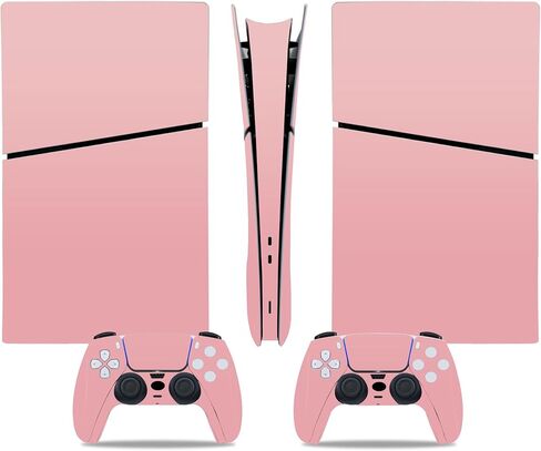 ملصق جلدي لـ PS5 Digital Digital ، WLAV CONCE VINYL CONCER COST for Console و Controller (Beige) in Kuwait