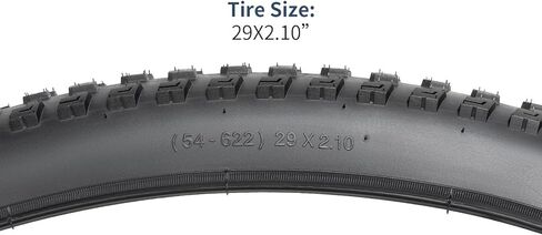 YUNSCM 2-PCS 29 بوصة إطارات الدراجة 29x2.10/54-622 و29 بوصة أنابيب الدراجة الثقيلة صمام شريدر مع شريطين حافة متوافق مع الدراجة الجبلية 29x1.95 29x2.0 29x2.10 29x2.125 إطارات وأنابيب الدراجات (W) -2115) in Saudi Arabia