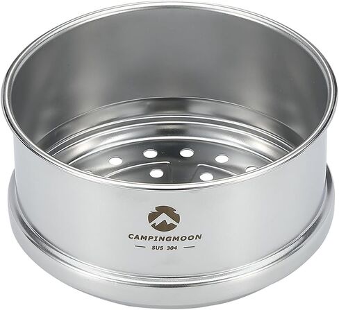 camping moon 2pcs φ4.7-Inch Mini Steamer for Sierra Cup 304 Stainless Steel Black BKS362-2P in Saudi Arabia