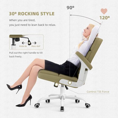 مكتب مكتب مكتب SEATZONE التنفيذي كرسي كبير الظهر المريح ، كرسي كمبيوتر فور فور كرسي كراسي المنزل مع الدعم القطني ، الأزرق in Kuwait