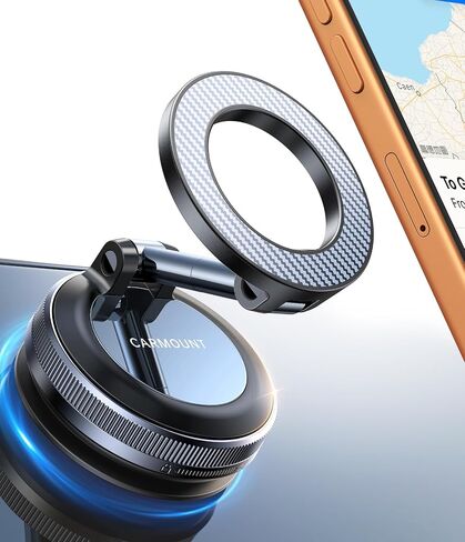 لـ Magsafe Car Mount carmount 2.0 حامل هاتف مغناطيسي، حامل مرن، حامل هاتف سيارة مفرغ، شفط فائق، حامل هاتف لملحقات شاحنة السيارة لهاتف iPhone 17 16 15 لـ Garmin GPS in Kuwait
