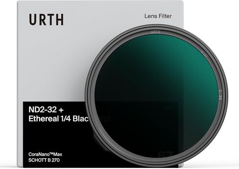 Urth 39mm Variable ND2-32 + Ethereal Black Mist ¼ Diffusion Lens Filter (Pro) — Professional-Grade Advanced Nano Multi-Coated Camera Filters for Enhanced Polarization and Cinematic Effect in Saudi Arabia