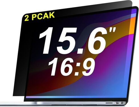 (2 pack)14 Inch Laptop Privacy Screen Protector, 16:9 Aspect Removable Anti-Glare Blue Light Filter Protector - Scratch Resistant Data Privacy Screen Protecto in Saudi Arabia