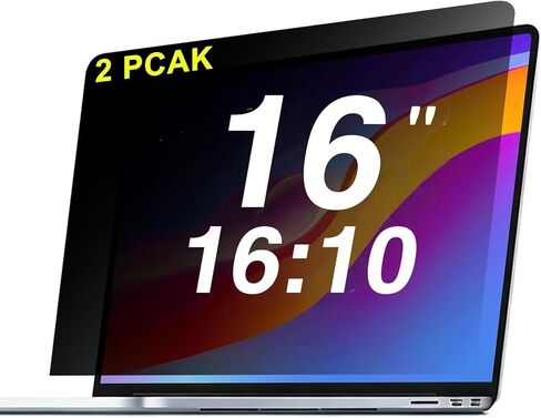 (2 pack)14 Inch Laptop Privacy Screen Protector, 16:9 Aspect Removable Anti-Glare Blue Light Filter Protector - Scratch Resistant Data Privacy Screen Protecto in Saudi Arabia