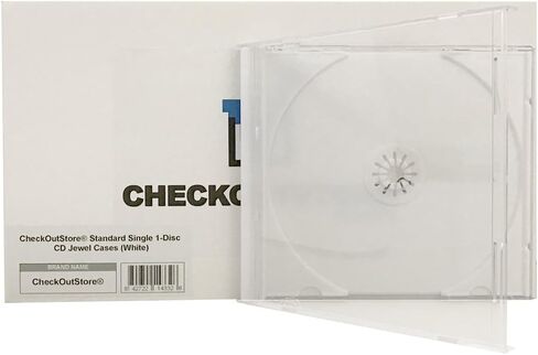 CheckOutStore (100 حافظة قياسية لأقراص مضغوطة ذات قرص واحد (واضحة) in Kuwait