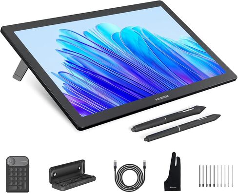HUION KAMVAS Pro 27 (144 هرتز) 4K UHD تابلت رسم مع شاشة، PenTech 4.0 Stylus 16384 ضغط القلم، Canvas Glass 3.0 △E<1 جهاز لوحي للرسومات 98% Adobe RGB متعدد اللمس مع جهاز تحكم عن بعد in Kuwait