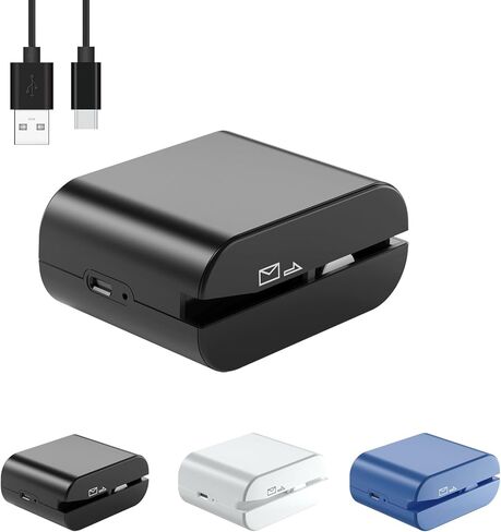 Rechargeable Electric Letter Opener - Automatic Letter Opener Envelope Slitter, Electric Letter Opener Envelope Slitter for Universal Mail and Envelopes,Blue in Saudi Arabia
