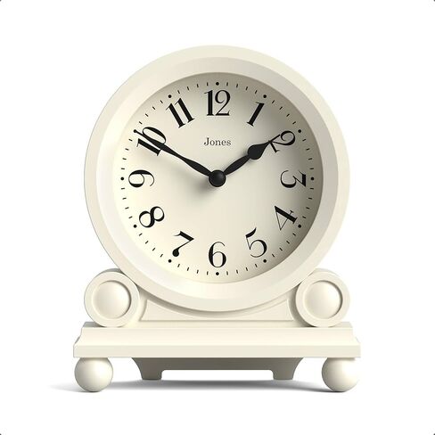 JONES CLOCKS® Maida Vale Mantel Clock | ساعة مكتبية تقليدية صغيرة | أسود | جميل وساحر ومثالي للرف أو رف الكتب أو بجانب السرير in Kuwait