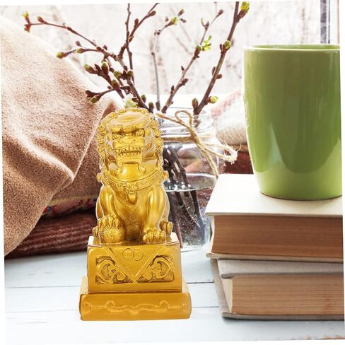 DOITOOL Lion Ornaments Small Lion Figurines Decorative Sculptures for Home D Cor Accents Unique Creative Statue for Living Room Desk Display in Saudi Arabia