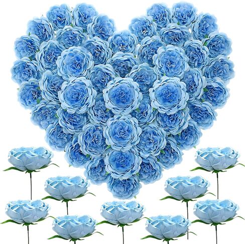Suncalla 36 Pack Artificial Austin Rose Peonies 4.7 Inch Real Touch Fake Flowers Silk Flowers Faux Fabric Peony with Stems and Leaves for Wedding Centerpiece Home Table Decor Party(Pink) in Saudi Arabia