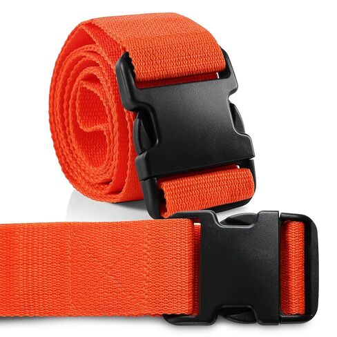 Primacare IR-5008 Unisex 2 Piece Restraint Strap with Loop Lock for Patients, Adults and Kids, Medical Waterproof Straps with Adjustable Locking for Easy Attachment, 9 Feet, Orange in Saudi Arabia