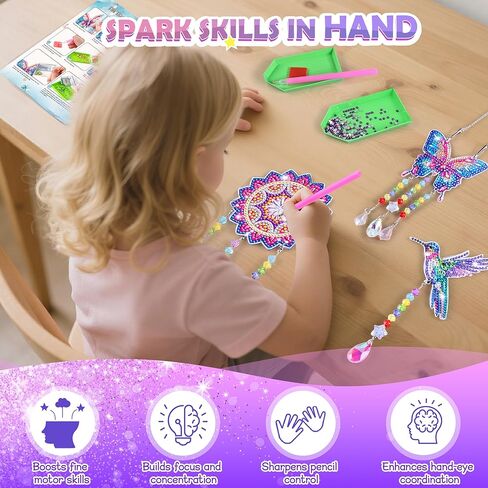 DIY Journal Kit for Girls Ages 8 9 10 11 12 13 14-Scrapbook Kit with 2 Diaries & 300+ Scrapbooking Supplies ، Wourning Arts & Crafts Set ، Home Perfect DIY Journal Gifts for Teen & Teen Girls in Saudi Arabia