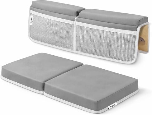 Rylor Baby Bath Kneeler & Elbow Rest Pad - Ultra Thick Foam Cushion for Bathing Infants & Toddlers - 26'' Extra Long and 2.4'' Thick- Non-Slip, Comfortable Support (Gray) in Saudi Arabia