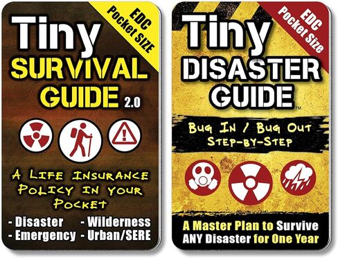 Tiny Survival, Disaster & First Aid Guide – Pocket Emergency Preparedness Handbooks for Safety, Crisis Response & Natural Disasters (3-Pack) in Saudi Arabia