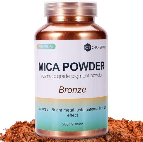 Mica Powder,7.05OZ（200g）,Sparkling White Mica Powder Pigment for Epoxy Resin，Lip Gloss，Car Paint，Dye，Soap Making，Nail Polish,Epoxy Resin,Candle Making,Bath Bombs in Saudi Arabia