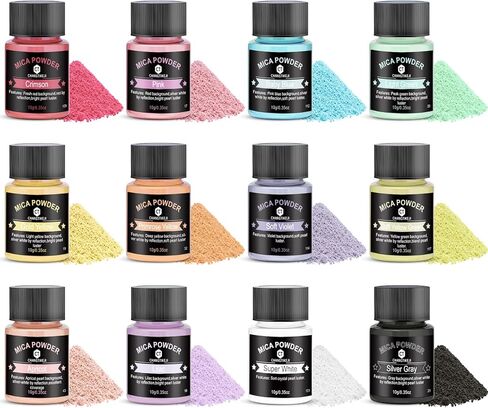 Mica Powder,7.05OZ（200g）,Sparkling White Mica Powder Pigment for Epoxy Resin，Lip Gloss，Car Paint，Dye，Soap Making，Nail Polish,Epoxy Resin,Candle Making,Bath Bombs in Saudi Arabia