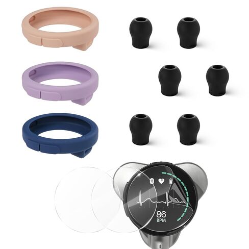 All-in-One Protection Kit for Eko CORE 500 Digital Stethoscope, 3 EPU Flexible Film, 3 Silicone Protective Cover, 6 Rubber Ear Tips, Round Protection for Daily Use, Compatible with Eko Stethoscope in Saudi Arabia