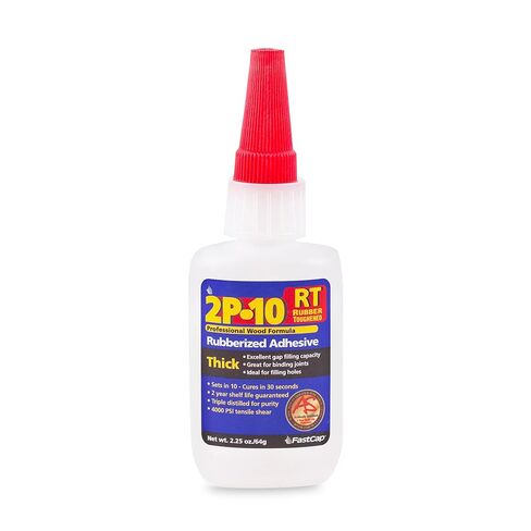 FastCap 2P-10 JEL (RT-Rubber-toughened) Industrial Strength Heavy-Duty Super Glue-(CA Adhesive) -2.25oz/64g. Great for use on Vertical Surfaces. Shock Resistant. Activator Sold Separately (2-Bottle) in Saudi Arabia