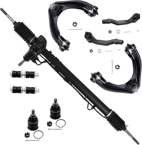 Detroit Axle - Front 8pc Control Arms Kit for 2009-2015 Honda Pilot, 2 Lower Control Arms w/Ball Joints, 4 Inner & Outer Tie Rods, 2 Sway Bars, 2010 2011 2012 2013 2014 Replacement in Saudi Arabia