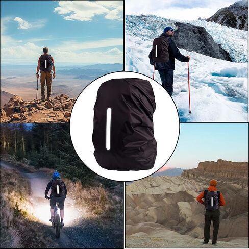 Waterproof Backpack Rain Cover with Reflective Strap (Large) in Saudi Arabia
