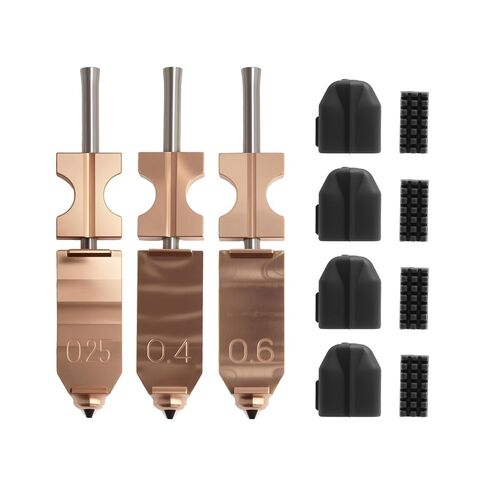 Manolindox 2Pack 0.4MM Upgrade Ceramic Hotend for Elegoo Centauri Carbon, Thermal Efficiency Increased by 15%, with 0.6/0.8/0.2MM Hardened Steel Brass Nozzle Brush Silicone Socks and Kit Tools in Saudi Arabia