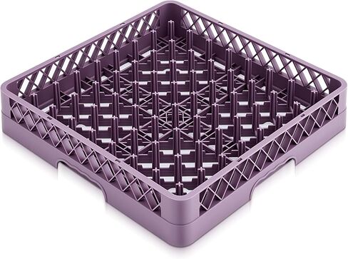 1 Pack Commercial Dishwasher Tray Rack Polypropylene Full Size Flatware Rack for Bowls Plates Knives Forks Cups (Peg Dish,Gray) in Saudi Arabia