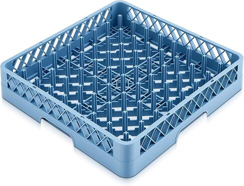 1 Pack Commercial Dishwasher Tray Rack Polypropylene Full Size Flatware Rack for Bowls Plates Knives Forks Cups (Peg Dish,Gray) in Saudi Arabia
