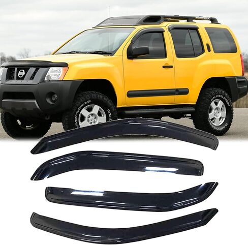 قطعتان من عاكسات الرياح للنافذة الجانبية الأصلية المقاومة للكسر والمطر لـ 2014-2019 Nissan NV200 Taxi/City Express، واقيات المطر، أقنعة نافذة ذات مظهر جميل للسيارات، عاكس فتحة التهوية 92523 in Kuwait