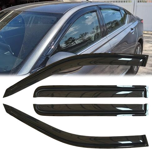 قطعتان من عاكسات الرياح للنافذة الجانبية الأصلية المقاومة للكسر والمطر لـ 2014-2019 Nissan NV200 Taxi/City Express، واقيات المطر، أقنعة نافذة ذات مظهر جميل للسيارات، عاكس فتحة التهوية 92523 in Kuwait