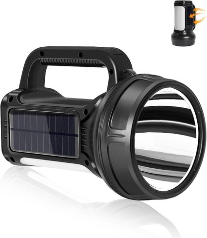Rechargeable LED Spotlight Flashlight, Portable Camping Lantern 4800mAh, 7 Light Modes &Waterproof, Super Bright Handheld Spotlight for Hurricane Emergency, Outages, Camping, Hiking in Saudi Arabia