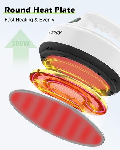 Calogy Mini Heat Press ، آلة الضغط الحرارية المستديرة ذات القطر الدائم على قمة القمصان المحمولة ، 4 مستويات تقف 410 ℉ ، الحديد الصغير للحرف اليدوية ، السفينة ، الحقيبة ، الوسادة ، السيراميك ، نقل الحبر السامي (الوردي) in Kuwait