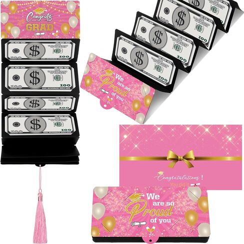 Graduation Money Holder 2025 with 10 Slots, Surprise Congrat Grad Money Envelopes for Cash Gifts, College Middle High School Graduation Gifts Ideas for Girls Boys Daughter Son Men Women in Saudi Arabia