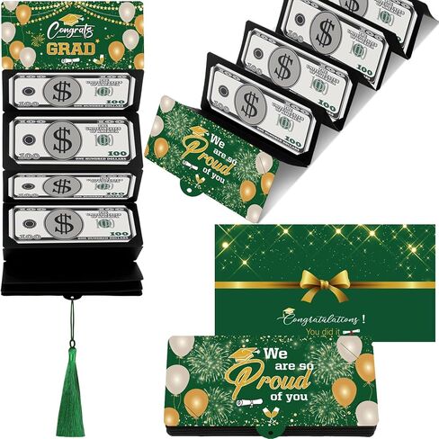 Graduation Money Holder 2025 with 10 Slots, Surprise Congrat Grad Money Envelopes for Cash Gifts, College Middle High School Graduation Gifts Ideas for Girls Boys Daughter Son Men Women in Saudi Arabia