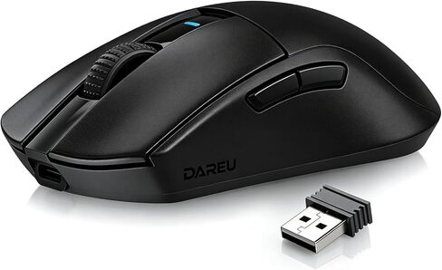 DAREU A950GM Wireless Gaming Mouse, 60g Lightweight, PAW3395 Optical Sensor 26K DPI, 2.4G/BT/Wired,Support Fast Charge, 5 Programmable Buttons, 128Hours Battery Life for PC/Laptop/Mac in Saudi Arabia