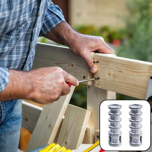 Tighall 20pcs 1/4 * 1-1/2 Zinc Alloy Concrete Anchors Heavy-Duty Long Lag Shield Bolts for Concrete Walls Heavy Loads Outdoor Fence Posts in Saudi Arabia