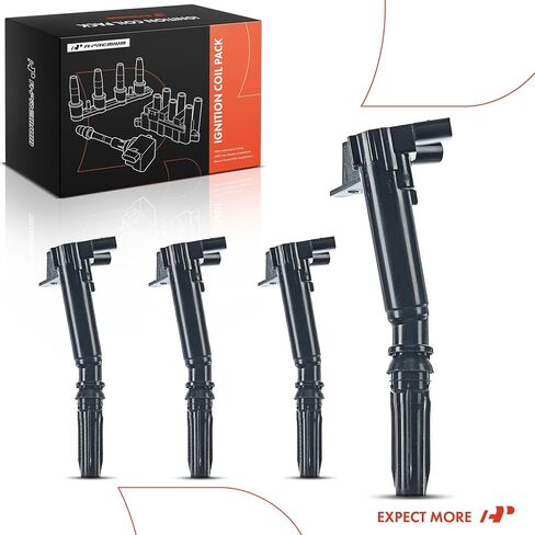 A-Premium Left Side Engine Ignition Coil Packs Compatible with Ford F-150 2010-2014 Ford F-250 Super Duty 2011-2017 F-350 Super Duty 2011-2017 V8 6.2L in Saudi Arabia