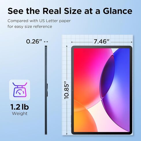تابلت TCL NXTPAPER 14 Android، لوحة رسم مقاس 14.3 بوصة ودفتر رقمي، قلم شاشة 4096 مستوى وحقيبة قلاب متضمنة، شاشة تشبه الورق، ذاكرة وصول عشوائي 8+8 جيجابايت، تخزين 256 جيجابايت، بطارية 10000 مللي أمبير في الساعة، نوافذ متعددة، رمادي غير لامع in Kuwait