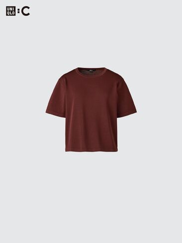 Uniqlo بوكسي محبوك تي شيرت in Saudi Arabia