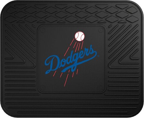 FANMATS 8841 Los Angeles Dodgers طقم سجادة سيارة من الفينيل عالي التحمل مكون من قطعتين، سجادات أرضية الصف الأمامي، حماية من جميع الأحوال الجوية، ملاءمة عالمية، تصميم خزان عميق in Kuwait