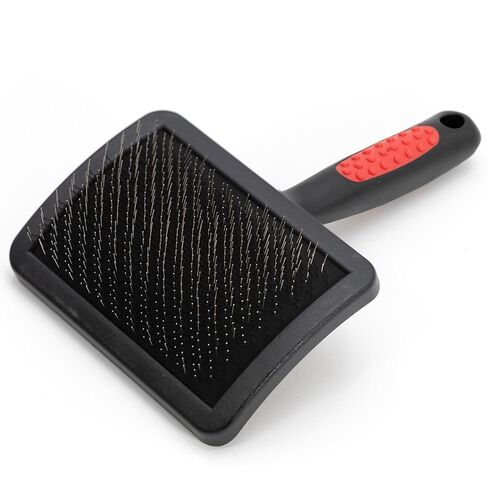 Jeffers Pet Double Sided Grooming Slicker Brush for Dogs, Cats, Puppies – Flexible Head with Stainless Steel Pins – Detangler Tool for Mats, Loose Fur, Shedding – Home or Professional Use - Large in Saudi Arabia