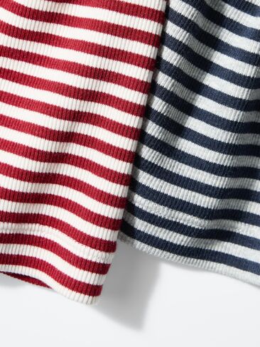 Uniqlo Soft Ribbed Tank Top | Striped in Saudi Arabia