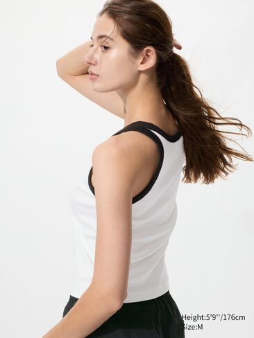 Uniqlo Soft Ribbed Tank Top | Ringer in Saudi Arabia