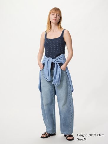 Uniqlo Pointelle تانك الأعلى | مطبعة in Saudi Arabia