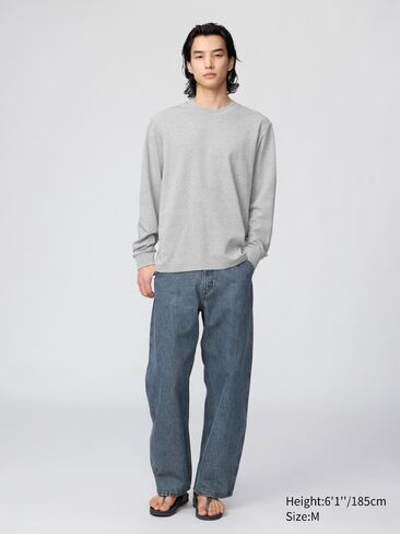 تي شيرت مخطط من القطن من Uniqlo AIRism in Kuwait