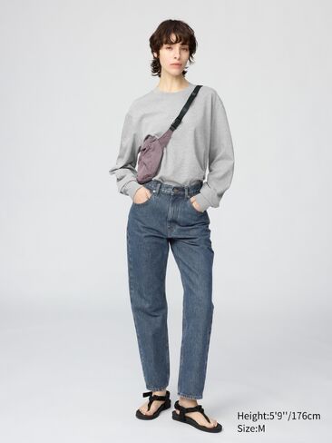 تي شيرت مخطط من القطن من Uniqlo AIRism in Kuwait