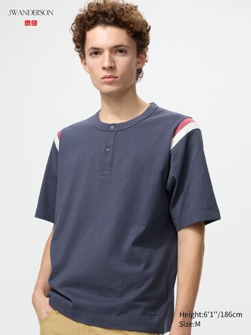 Uniqlo Henley Neck T-Shirt in Saudi Arabia